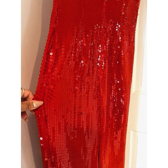 Moschino Cheap And Chic Women's Dress Orange Sequin Made in Italy Size 4 - Picture 5 of 13